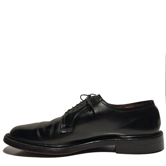 Stetson Vintage V-Cleat Classic Glossy black Butcher Dress Shoes Sz 12 main image 7